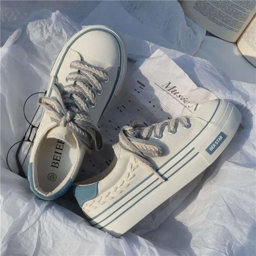 Ddmysports Platform Vulcanized Women Canvas Skate Shoes Casual Flats Female Fashion Comfort Slip On Sneakers Atos Mujer OUTDOOR