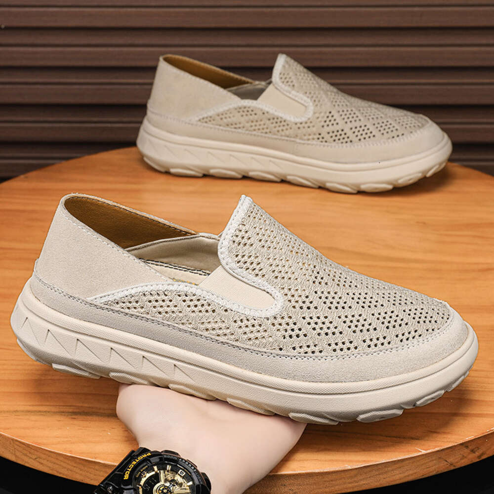 New Large Size Hollow And Lightweight One Foot Cloth For Summer Breathable Mesh Surface Men S Shoes Ddmysaturn