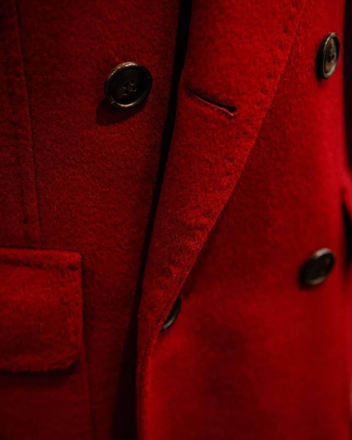 Formal Red Men Suit Blazer Long Overcoats Jacket Coat For Business Man Winter Woolen Thick Tuxedos Custom Made Prom Wear