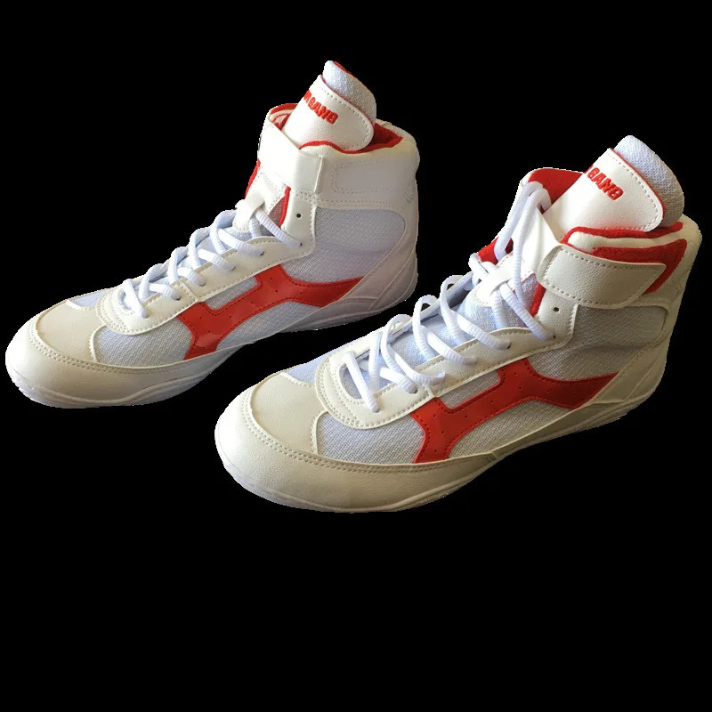 White 37-44 High Size TaoBo Top Free Style Fight Training Non-Slip Wrestg Shoes Fighting Sneakers 240