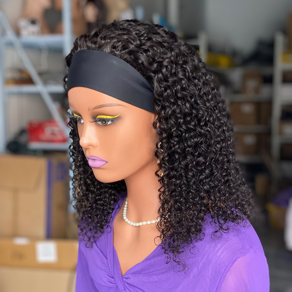 200 Density 13x4 Kinky Curly Human Hair Wigs Glueless Loose Deep Wave Human Hair Lace Front Wig for Wome