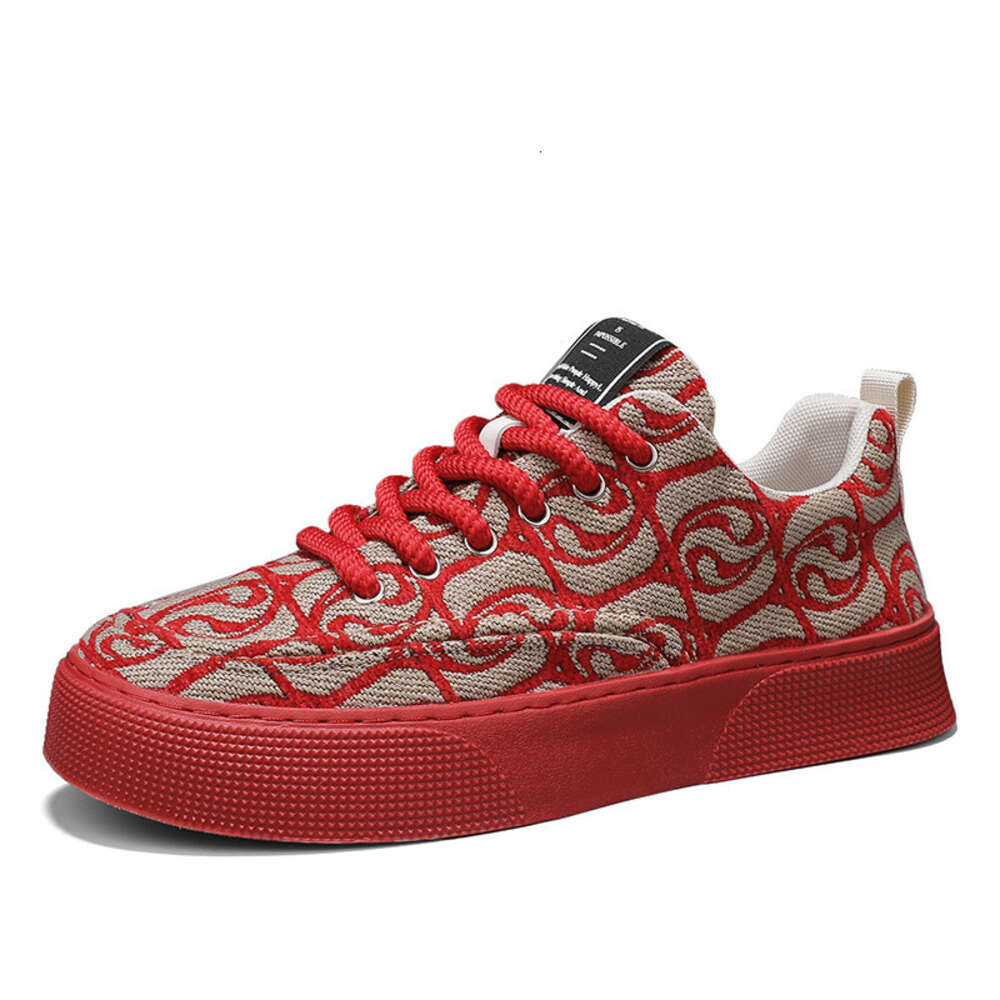 Men's spring new breathable surface, casual internet celebrity trend, light , versatile American style board shoes, woven wer fabric surface shoe