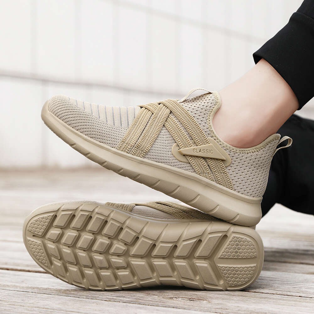 Classic Men Breathable Sneakers For Man Outdoor Light Mesh Slip On Walking Shoes Tenis Zapatillas De Hombre Ddmysaturn