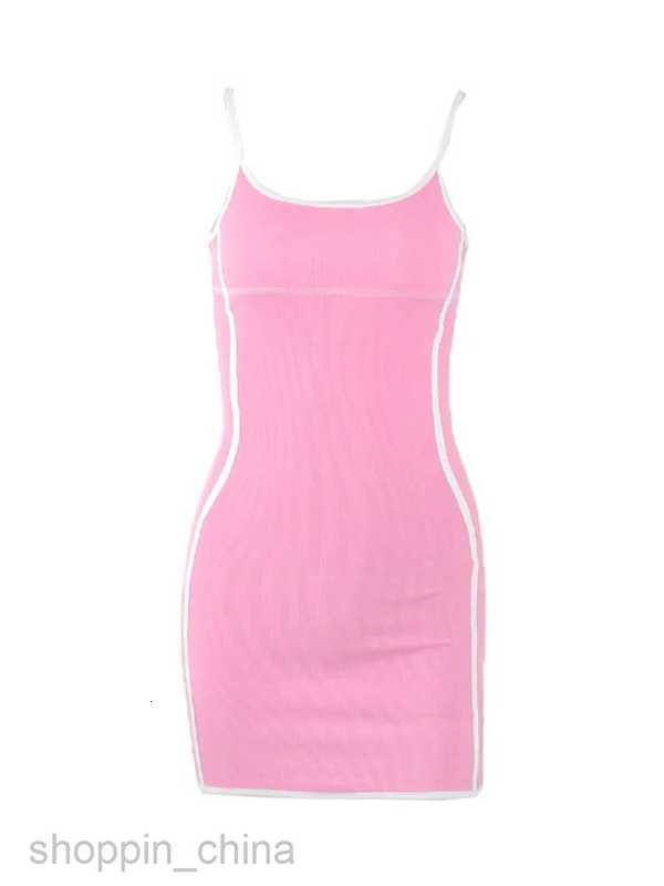 Casual Dresses Summer Sexy Mini Dress Women New Straps Sleeveless Backless Casual Patchwork Dress Bodycon Streetwear Club Elegant Party Dresses