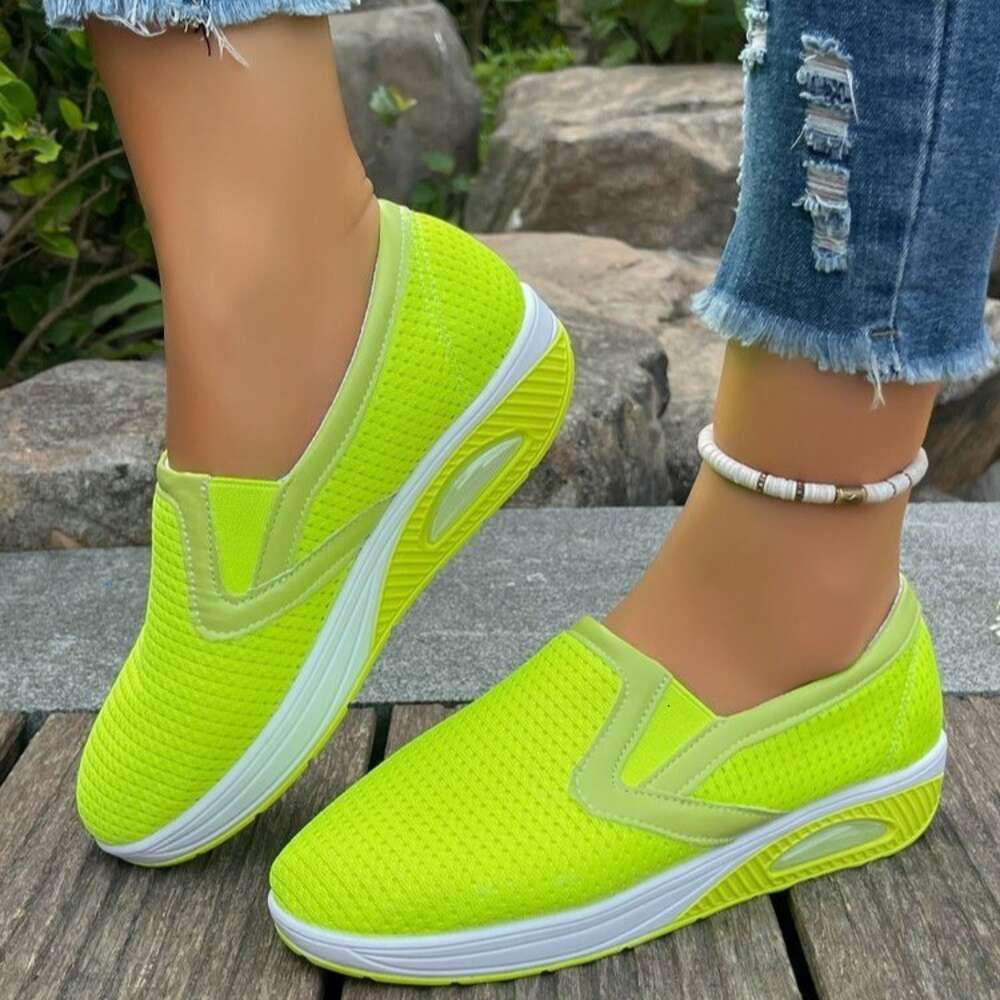 Summer Temu Large New Women S Fashion Flourishing Green Sports Casual Single Shoes Ddmysaturn