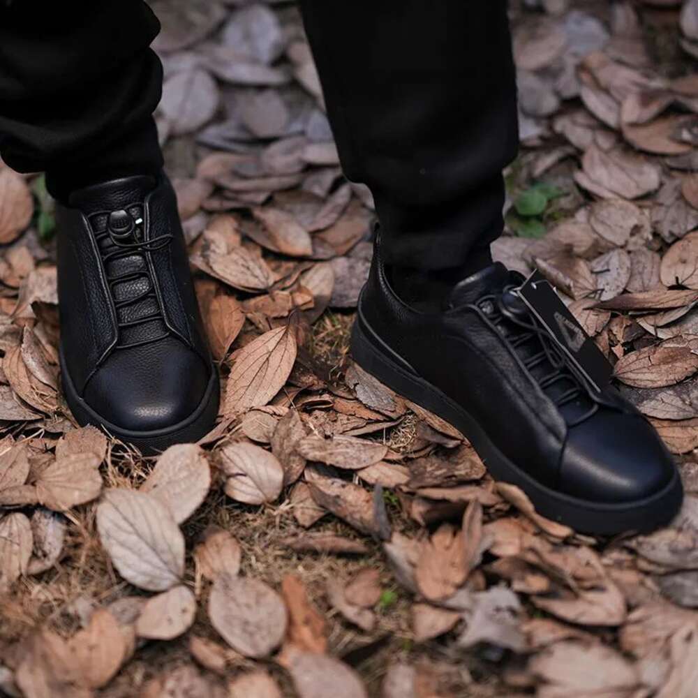 Light Luxury Italian Top Layer Cowhide Men S Breathable Board Shoes Korean Version Color Band Loose Casual Ddmysaturn