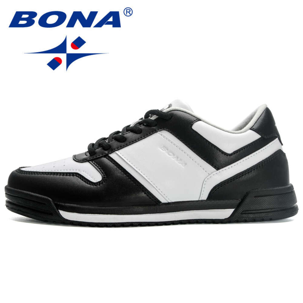 Designers BONA New Men Comfortable Fashion Vulcanized Shoes Skateborading Trend Flat Breathable Sneakers Ddmysaturn