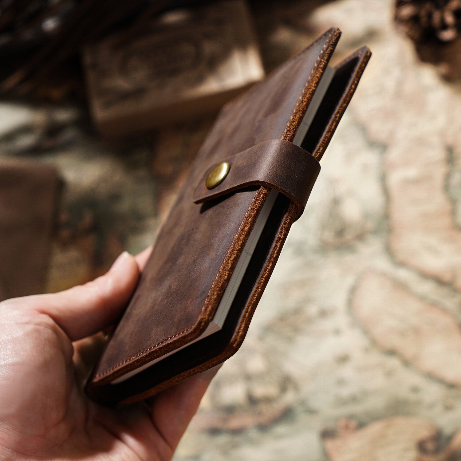 genuine Leather Travel Passport Cover Luxury Crazy Horse Leather Passport Holder Wallet Travel Accories Card Holder p7iq#