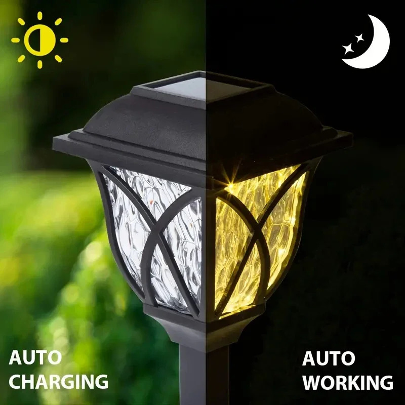 10 Pack Solar Yard Lights Bright Lawn Lights Outdoor Waterproof Led Solar Pathway Lights Landscape Path Lights 240621