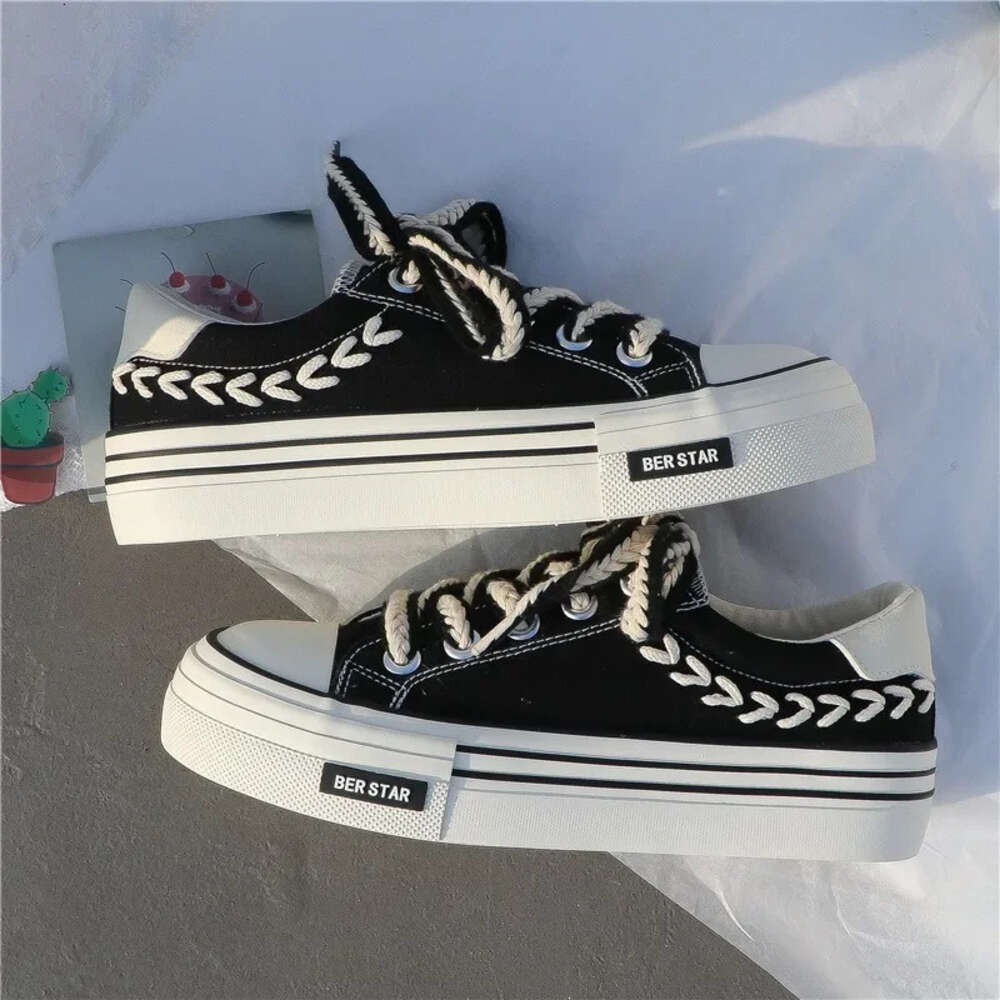 Ddmysports Platform Vulcanized Women Canvas Skate Shoes Casual Flats Female Fashion Comfort Slip On Sneakers Atos Mujer OUTDOOR