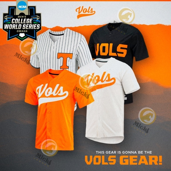 2024 MCWS Tennessee Volunteers Baseball Jersey Andre Lipcius Jay Charleston Ricky Martinez Justin Ammons Garrett Stallings Zach Linginfelter Tennessee Jerseys