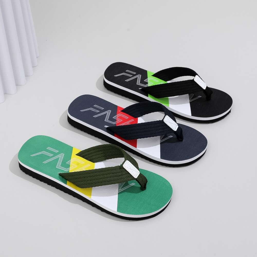 Colored New Fashion Herringbone For Men S Summer Trendy Outwear Beach Slippers Ddmysaturn