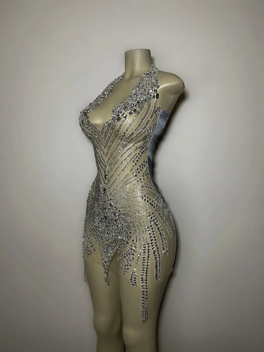 Black Sheer Crystals Short Prom Dresses For Black Girls See Through Luxury African American Cocktail Dresses Birthday Party Homecoming Gowns