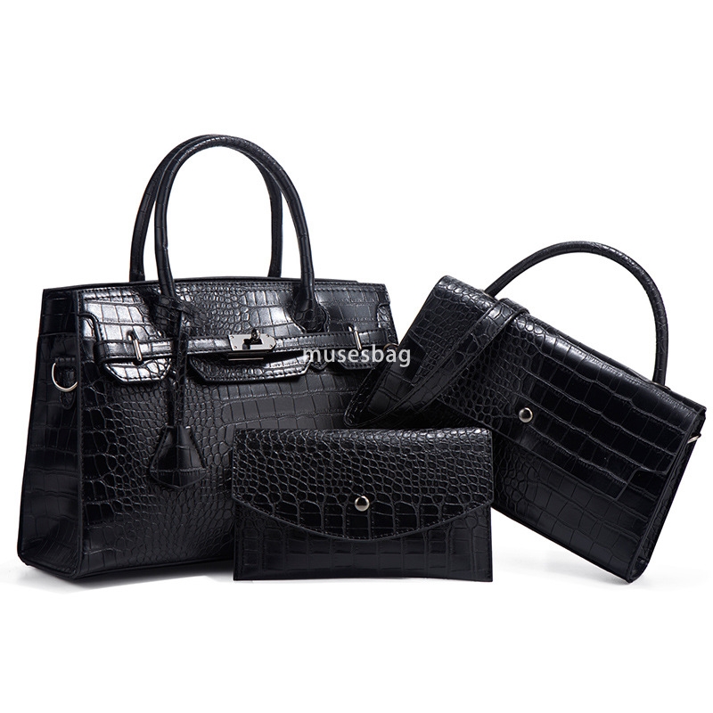 Designer Women's High Quality Multi functional Autumn/Winter Handbag Fashionable Trendy Diagonal Straddle Bag Large Capacity Three Piece Set Moth