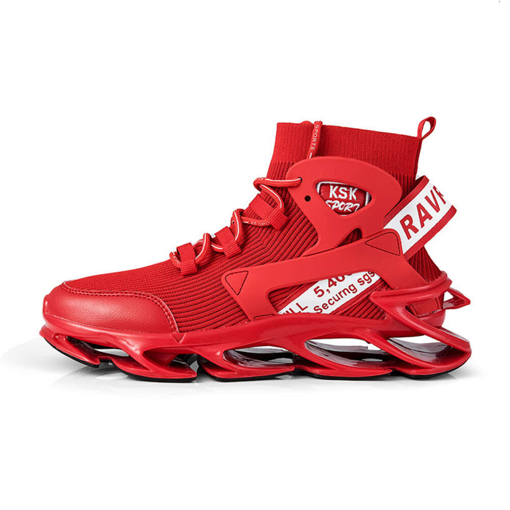 Men High Top S With Thick Soles Trendy Mesh Surface Breathable Fly Woven Shoes Sports And Leisure Ddmysaturn