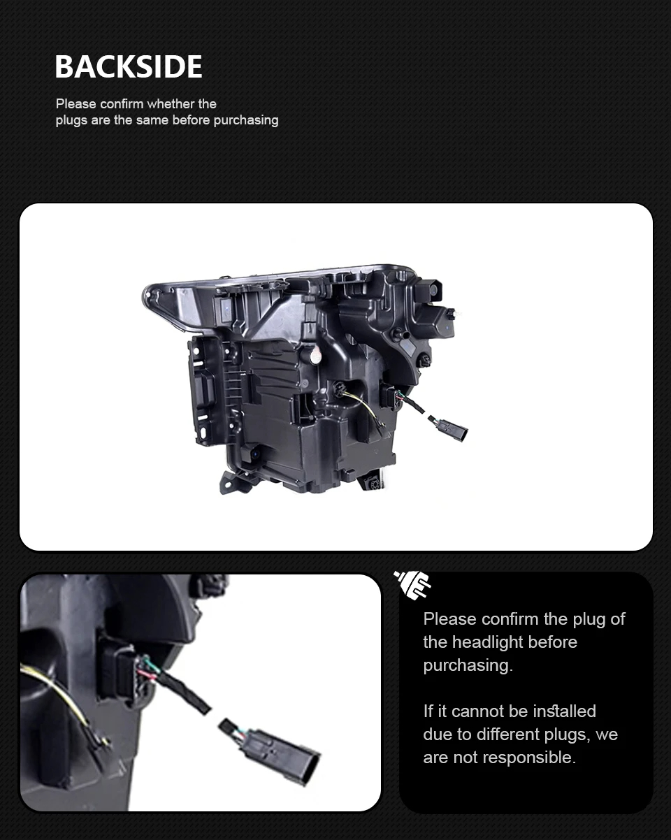 Headlight Upgrade for Ford F-150 Raptor LED Headlight 20 21-2023 Front DRL Running Light Assembly Signal Lamp