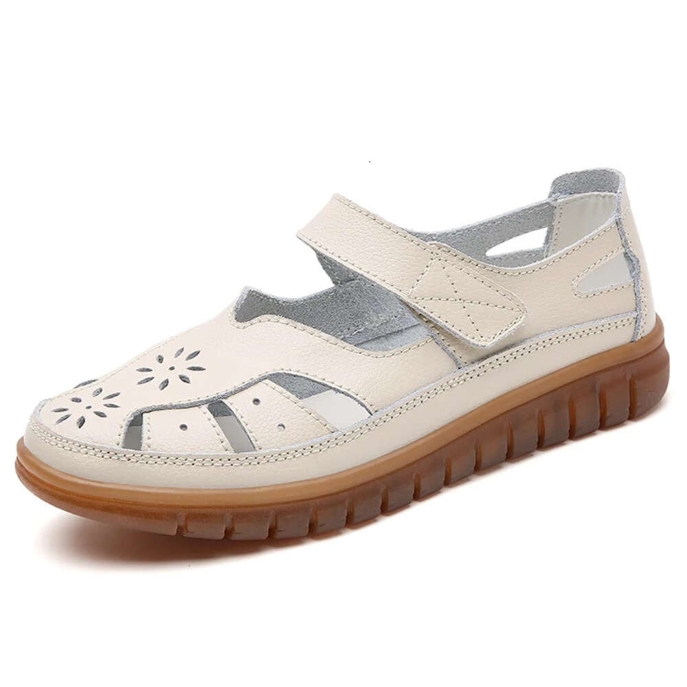 Summer Women New Ladies Comfortable Flats Walking Sandals Covered Toe Beach Shoes Woman Footwear Ddmysaturn