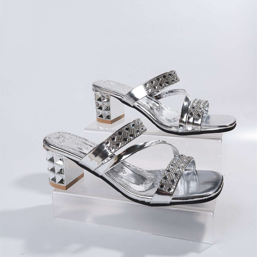 Summer Women Large S Fashion Rhinestone High Heel Sandals American Style Ddmysaturn