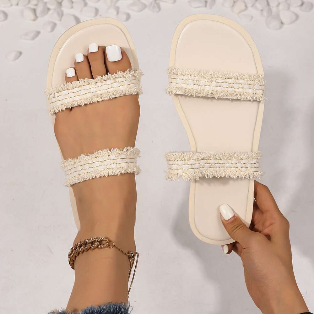 Size Summer Large New For Women Romantic Beach Gentle Small Fragrant Flat Slippers Ddmysaturn