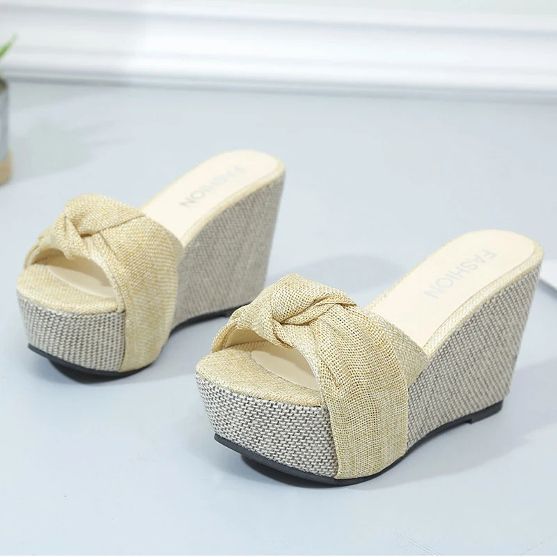 Womens Platform Wedge Sandals Summer High Heels Open Toe Slip On Shoes for Women Casual hot Comfortable Breathable