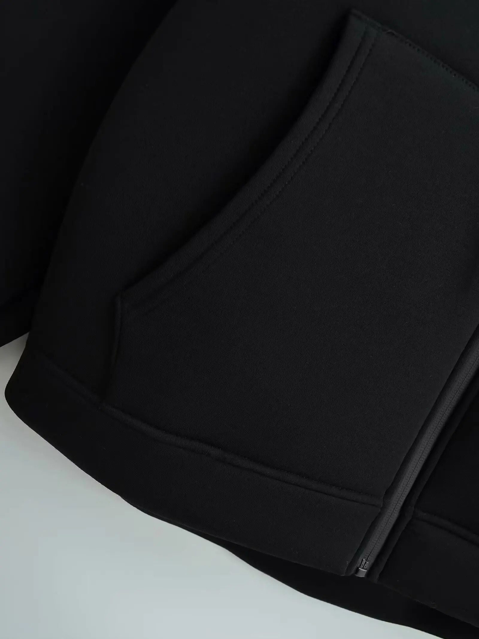 UETEEY TRAF Hoodie Black Zip Up Y2k Hoodies Graphic Zipup Overfit High Neck Sweatshirt Women Full Grey Harajuku Outerwear Hood 240618