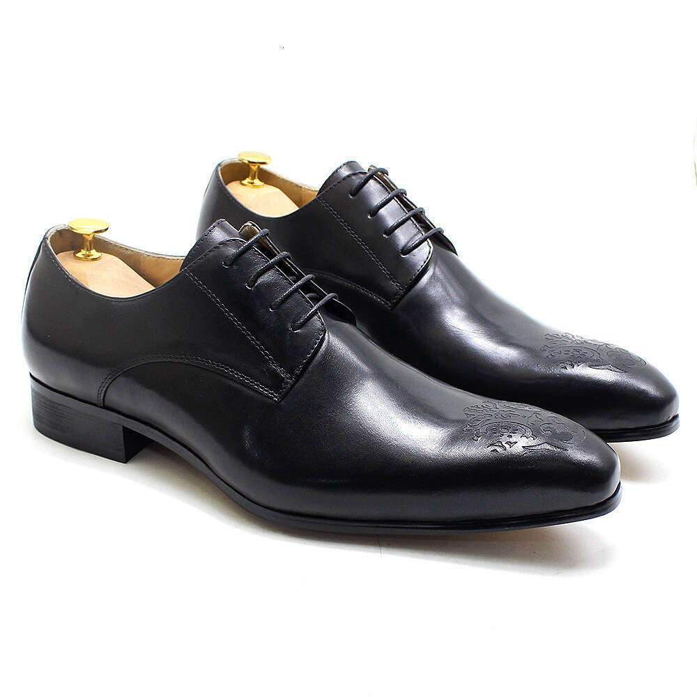 Business Men S Casual Formal Derby Fashionable Carved Pointed Leather Shoes Men Ddmysaturn