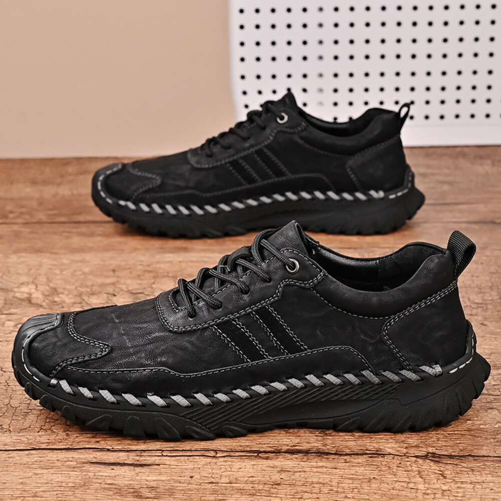 High End Italian Leather Men S Removed From The Cabinet Soft Soles Wear Resistant Outdoor Casual Oversized Dad Shoes Ddmysaturn