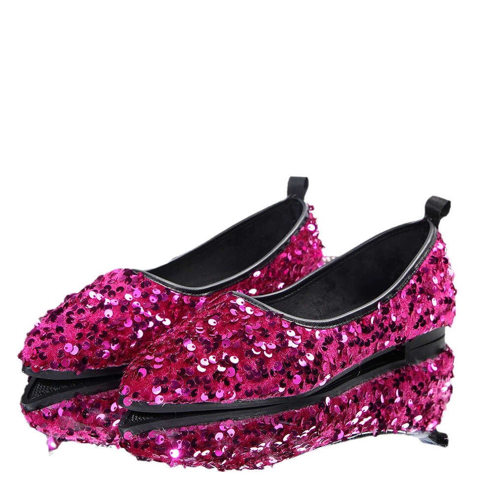 Oversized Flat Spring Shoes For Women S Fashion Backless Sequins Casual Single Shoe Blinding Ddmysaturn