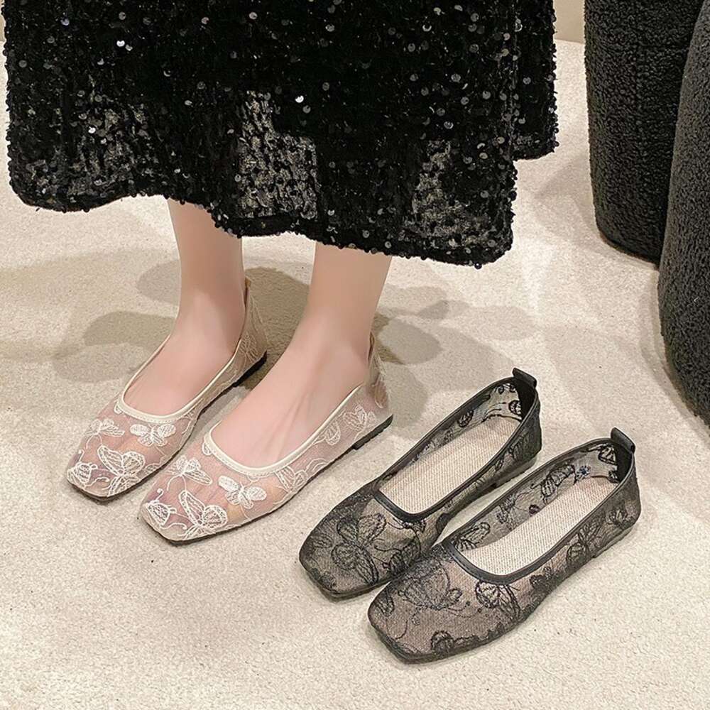 Large Summer SHEIN New Single Shoe Women S Fashion Sexy Hollow Butterfly Dance Flat Shoes Ddmysaturn