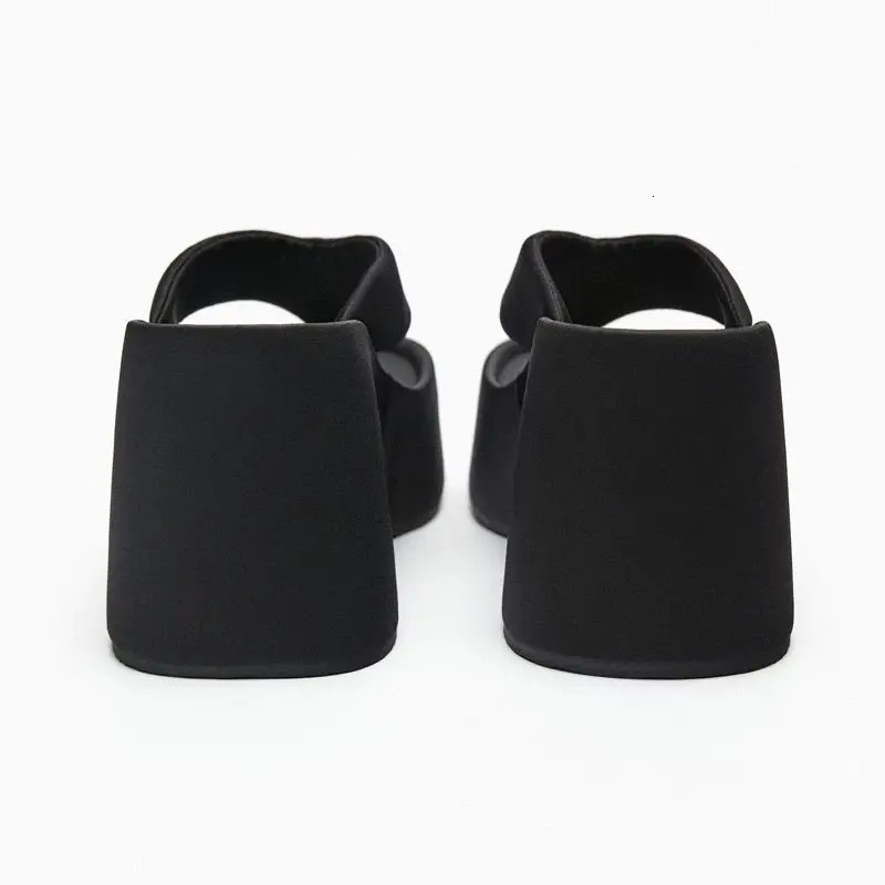 Womens Clip Toe Wedge Flip Flops Summer Non-slip Platform Beach Sandals Woman Shoes Leisure Increase Height Outdoor Slides 240619