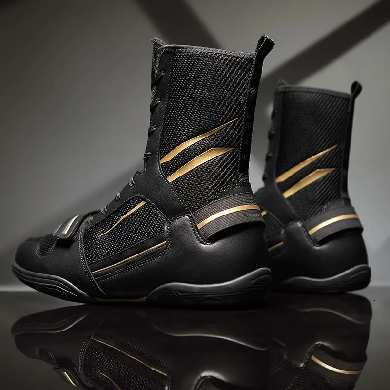 Soft Sole Oversized Indoor Mens Bo and Fighting Sports Shoes Training Wrestg Boots Size 38-47 240