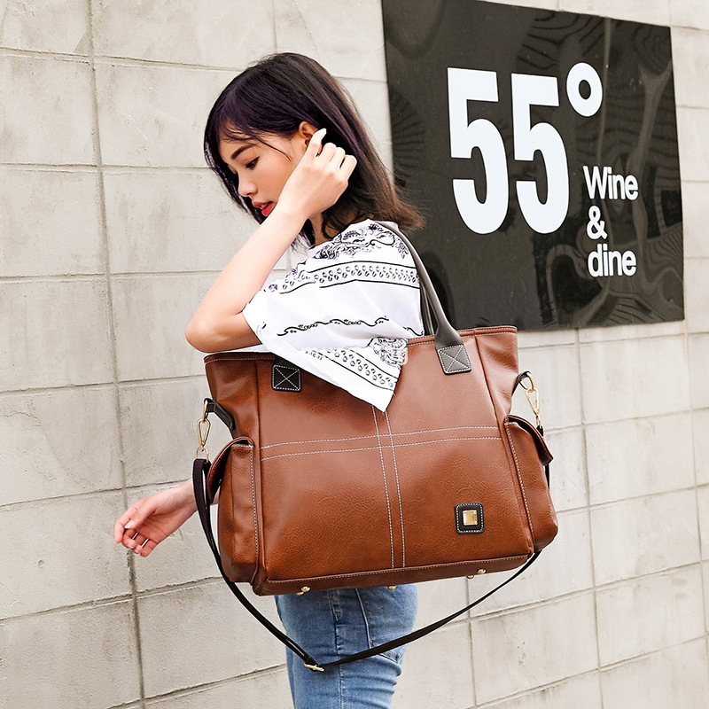 Designer Women's High Quality Classic Multi functional Large Bag European and American Retro Practical Tote Bag Large Capacity One Shoulder Handb