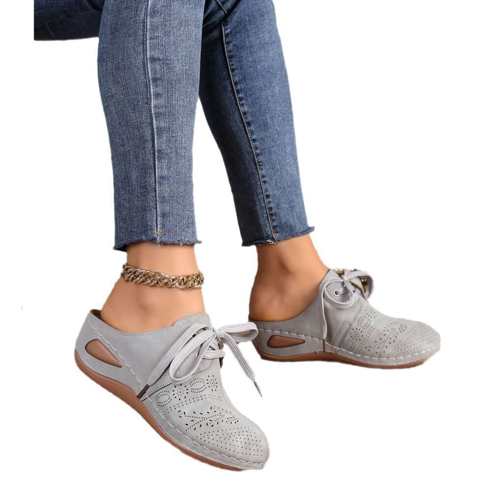 Size Summer Large New Women S Bag Head Business And Leisure Style Lace Up Slippers Ddmysaturn