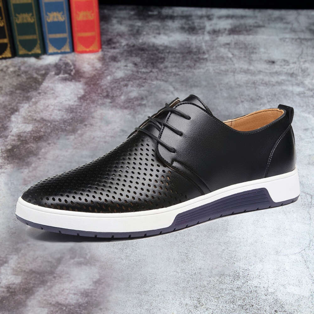 Casual British Temu Style Business Hollowed Out Leather Shoes Men S Large Size Ddmysaturn