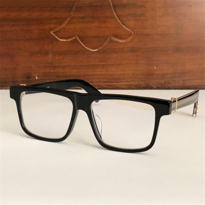 New vintage eyeglass square frame design CHR glasses prescription steampunk style men transparent lens clear protection eyewear Good quality