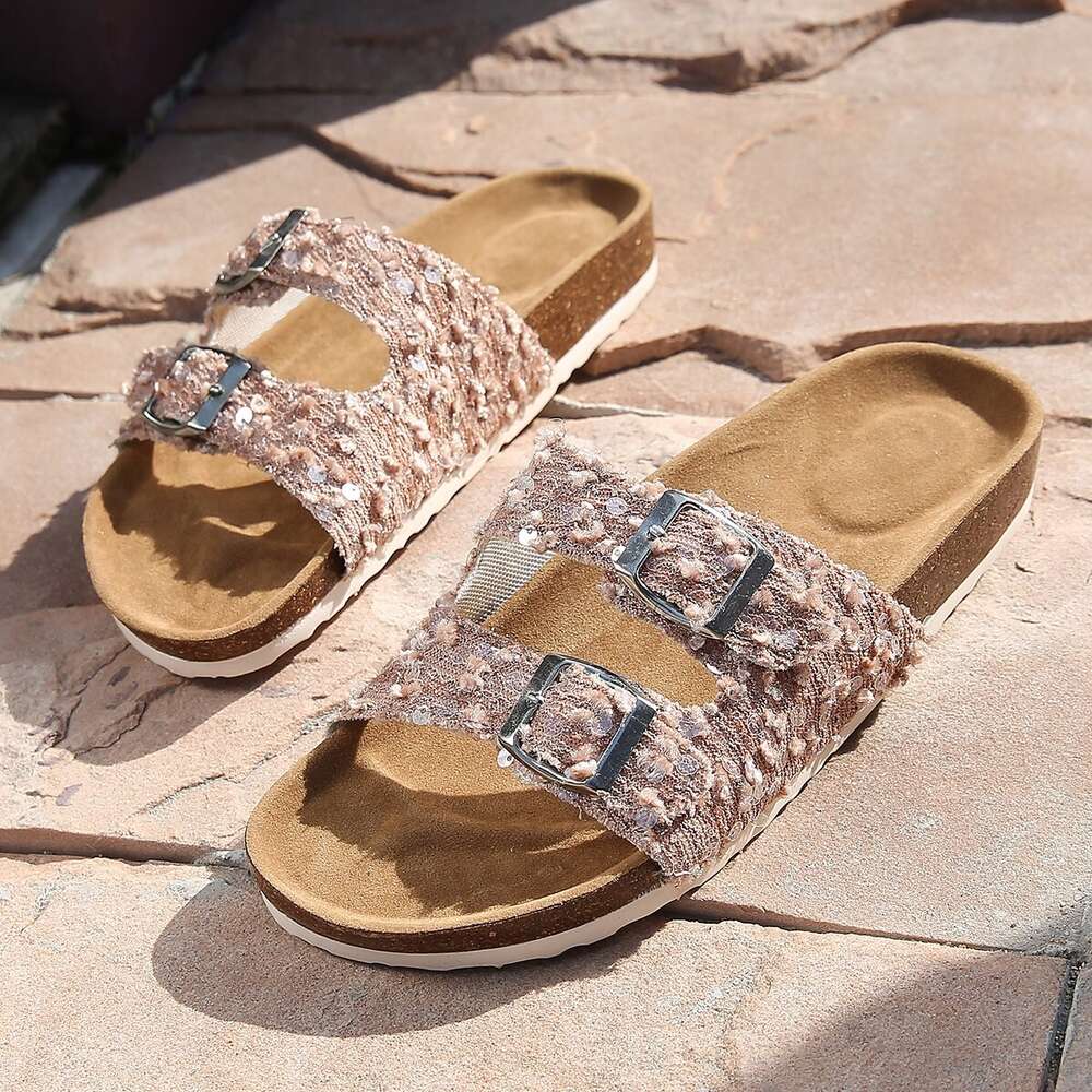 Summer Large Size New Women S Fashion Fragmented Flower Boken Slippers Ddmysaturn