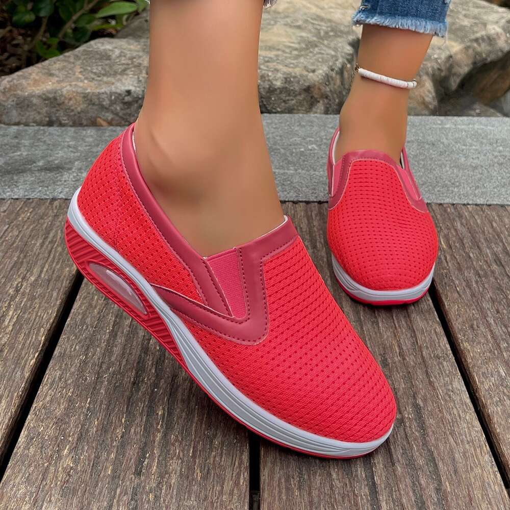Large Summer Temu New Women S Fashion Flame Red Sports Casual Single Shoes Ddmysaturn