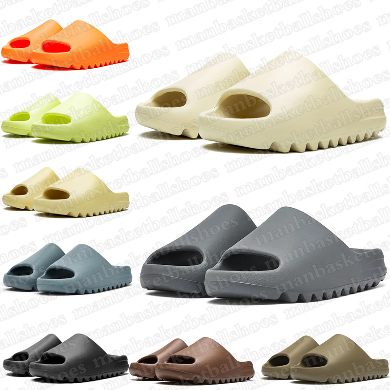 designer slippers sandals for men women slides Bone Black White Desert Sand flip flops summer outdoor shoes