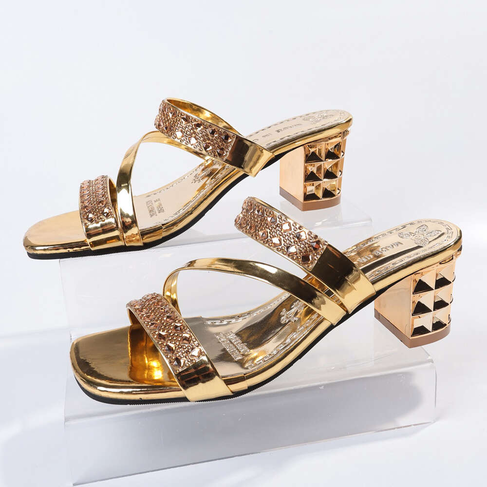 Summer Women Large S Fashion Rhinestone High Heel Sandals American Style Ddmysaturn