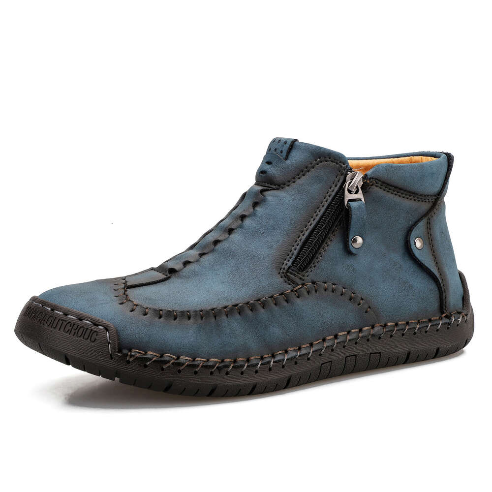 Martin Boots New High Top Leather Oversized Casual Men S Autumn Warm Lazy Shoes Ddmysaturn