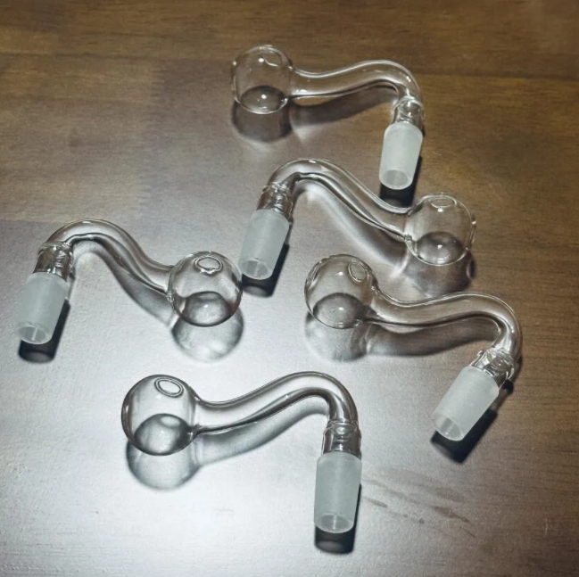 Manufacture Pyrex Glass Oil Burner Pipe Smoking Pipes 14mm Male