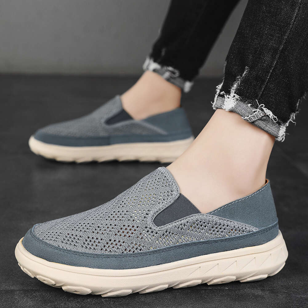 New Large Size Hollow And Lightweight One Foot Cloth For Summer Breathable Mesh Surface Men S Shoes Ddmysaturn