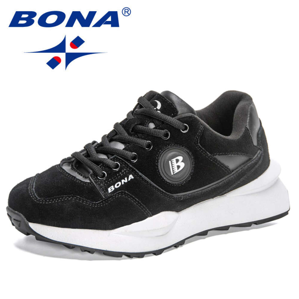 Designers BONA New Men Running Sport Shoes Man Comfy Lightweight Trainer Action Leather Walking Jogging Sneakers Ddmysaturn