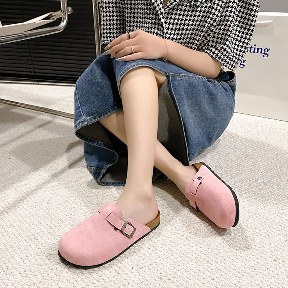 Women Summer Large S Buckle Ins Solid Color Fashion Slippers Ddmysaturn