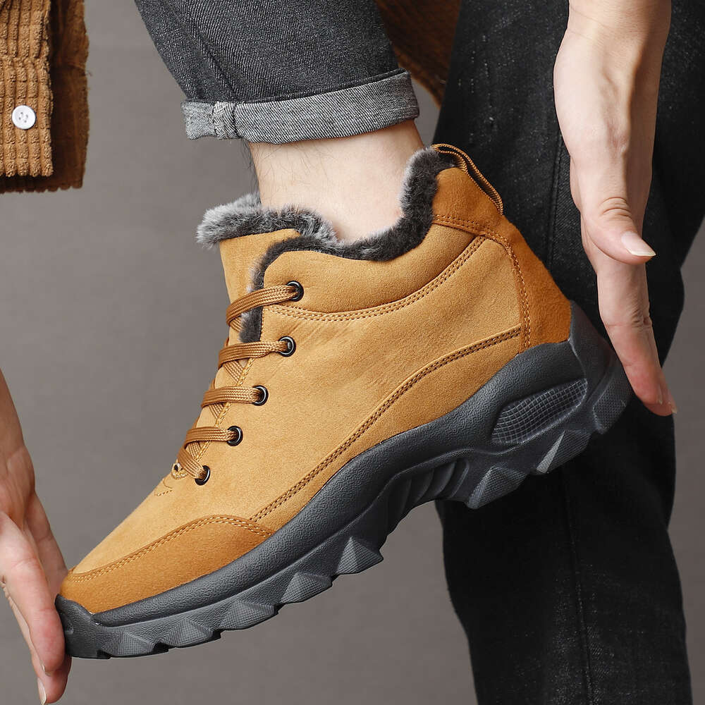 Walking Snow Outdoor Light Sneakers For Men Winter Shoes Botines Tenis Mens Hiking Ankle Boots Footwear Ddmysaturn