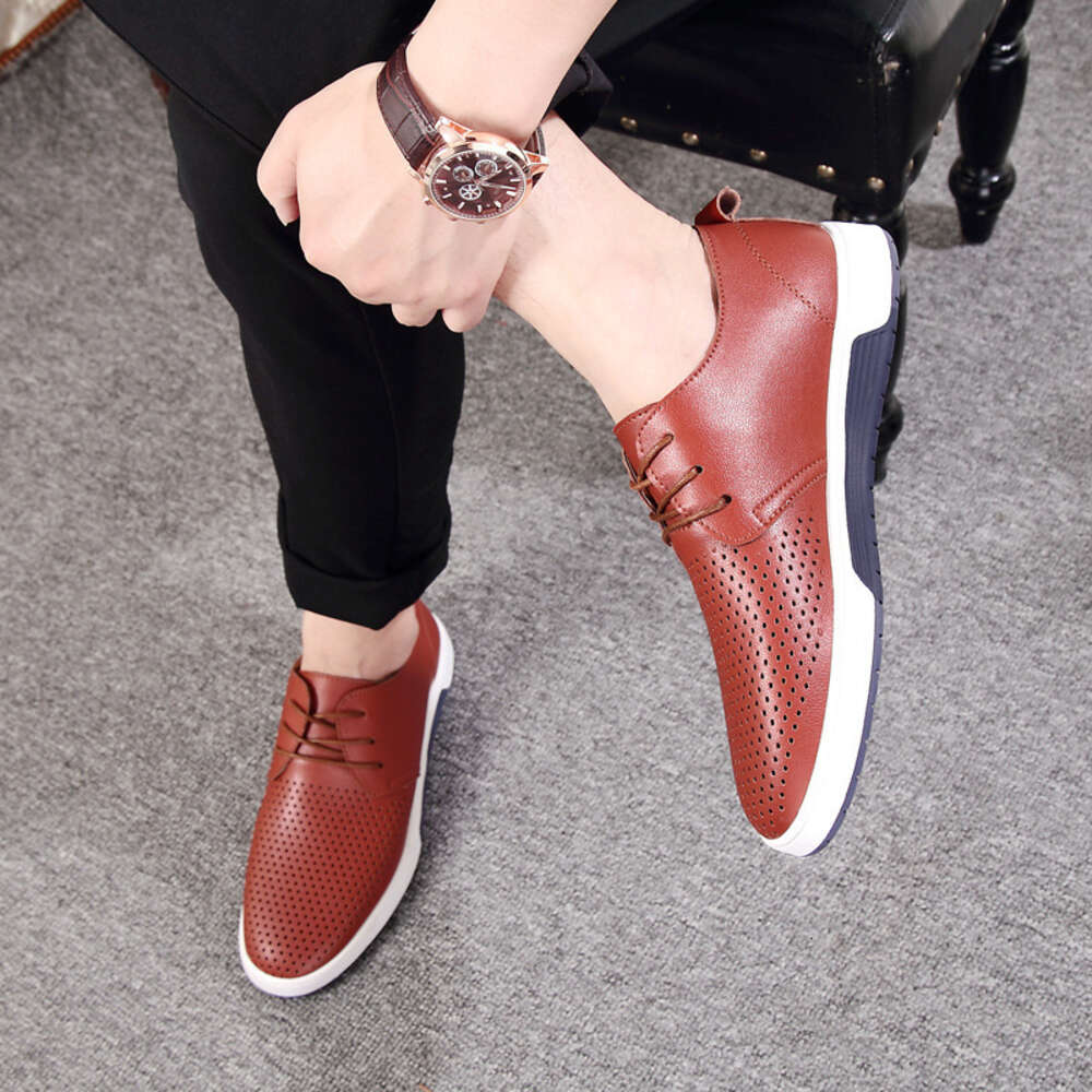 Casual British Temu Style Business Hollowed Out Leather Shoes Men S Large Size Ddmysaturn