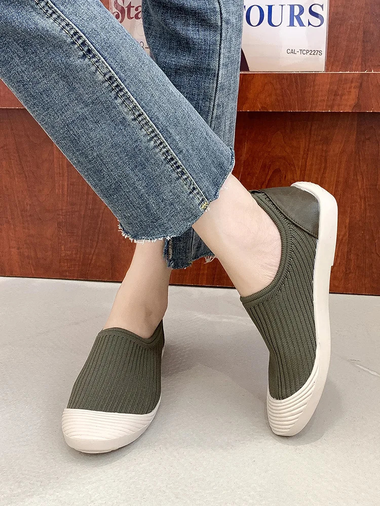 Breathable Shoes Comfortable Flat Casual Shoes Mesh Casual Vulcanized Shoes Womens Shoes Daily All-match Womens Shoes 240619