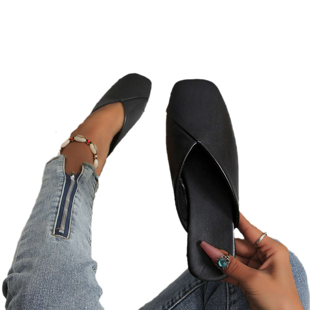 Summer Large Size New Style Slippers For Women Half Fashionable Ins Air Cooled Trawl Net Red Envelope Head Sandal Ddmysaturn