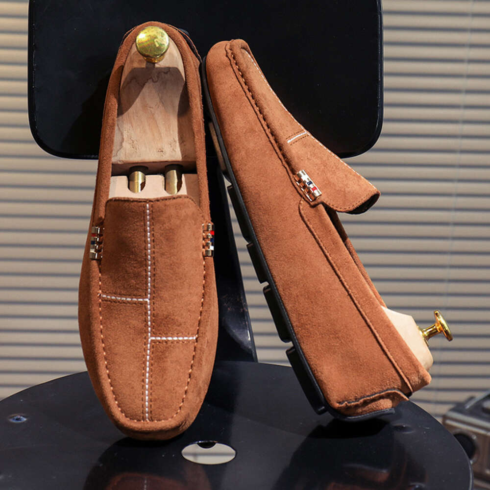 Leather Doudou British Casual Driving Shoes Men S Lazy Ddmysaturn