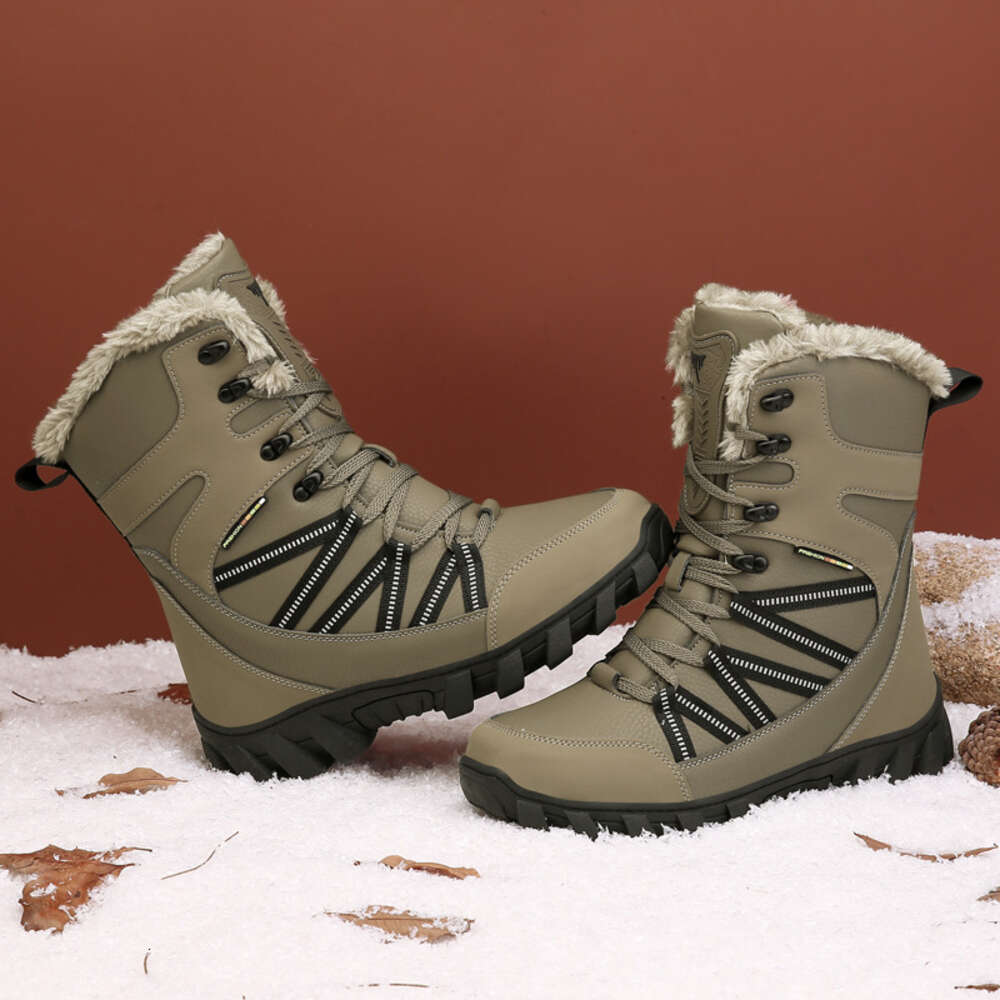 Winter Men New S High Top Plush Insulation And Thick Snow Boots Ddmysaturn
